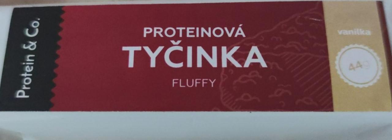 Fotografie - Proteinová tyčinka Fluffy vanilka Protein & co.