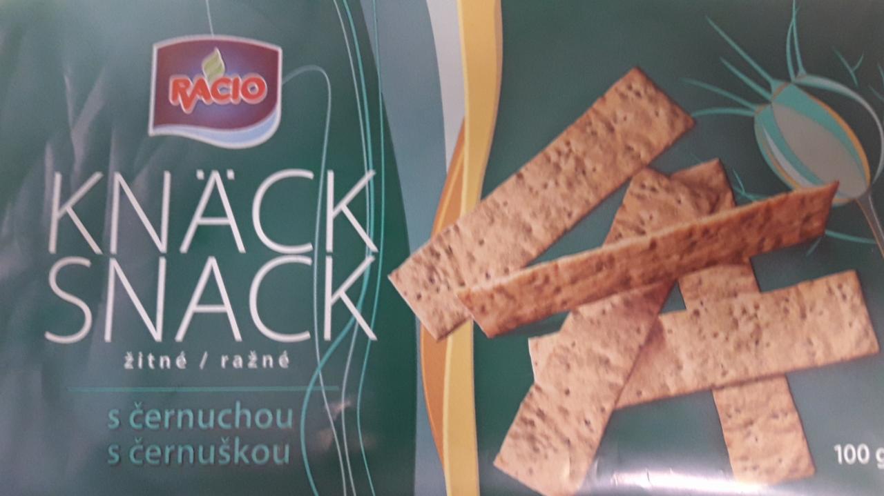 Fotografie - Knäck snack s černuchou celozrnné žitné tyčinky Racio