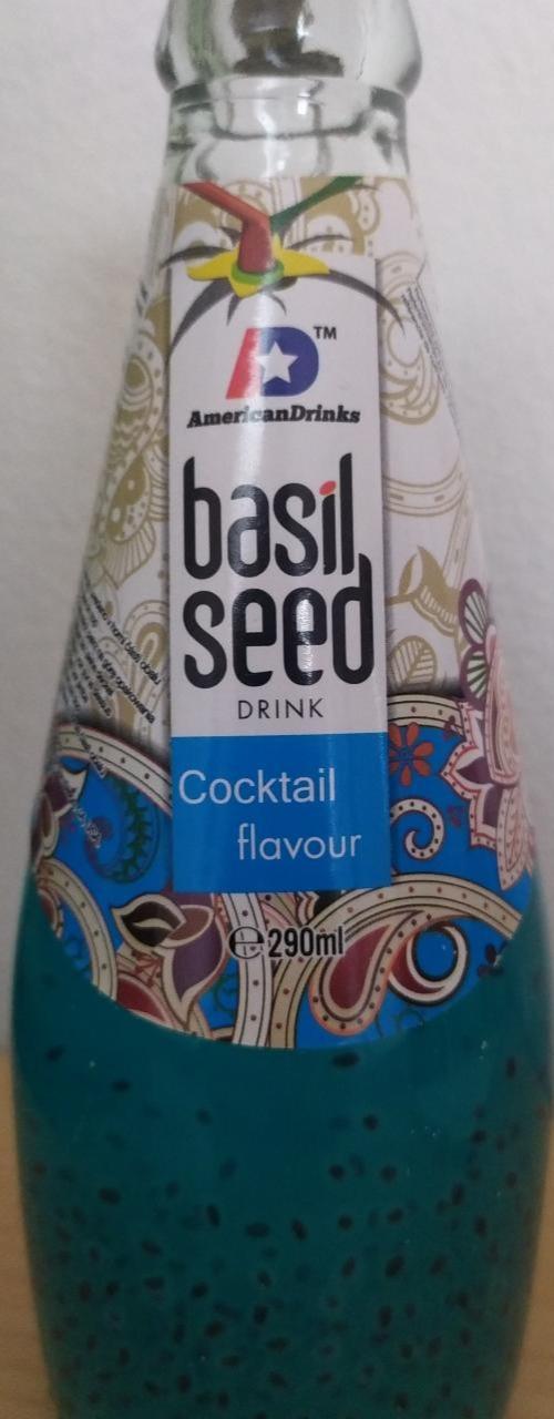 Fotografie - Basil seed drink cocktail flavour AmericanDrinks