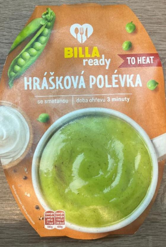 Fotografie - Hrášková polévka se smetanou Billa ready