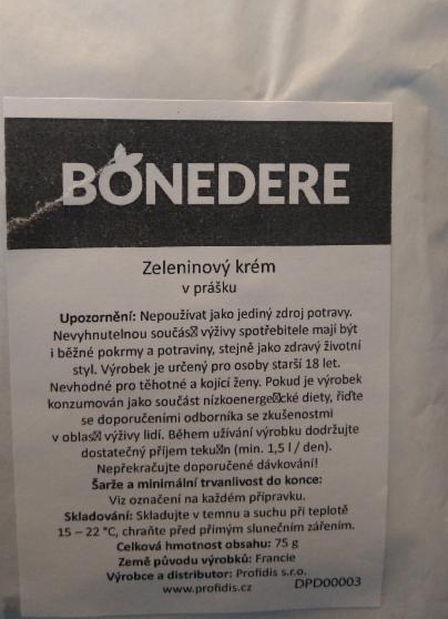 Fotografie - zeleninový krém Bonedere