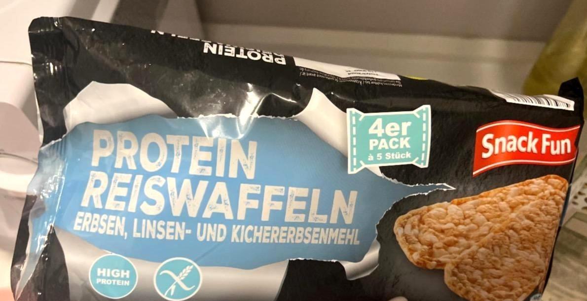 Fotografie - Protein reiswaffeln Snack Fun