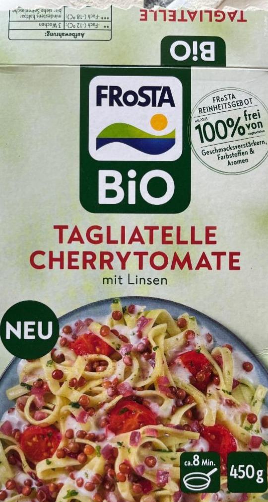 Fotografie - Bio tagliatelle cherrytomate mit linsen FRoSTA