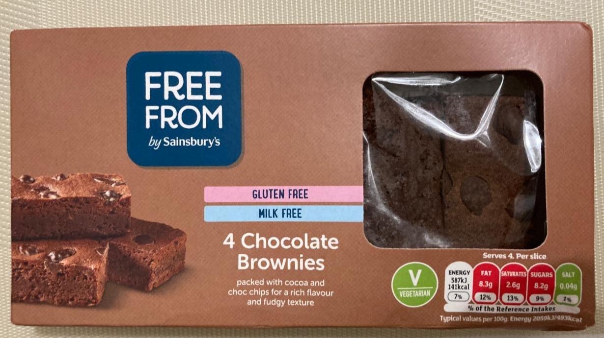 Fotografie - Free from Chocolate brownies by Sainsbury's