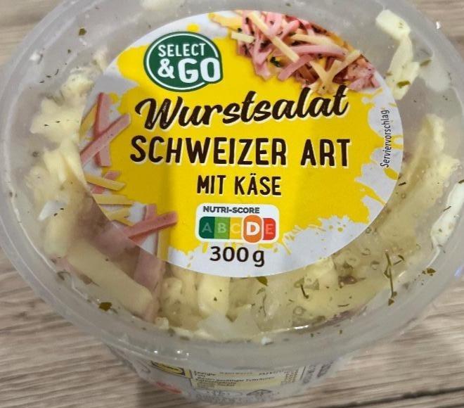 Fotografie - Wurstsalat Schweizer Art mit Käse