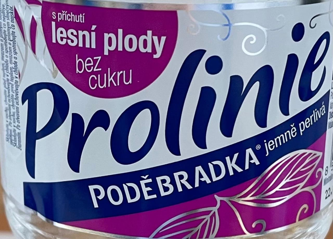 Fotografie - Prolinie bez cukru jemně perlivá s příchutí lesní plody Poděbradka