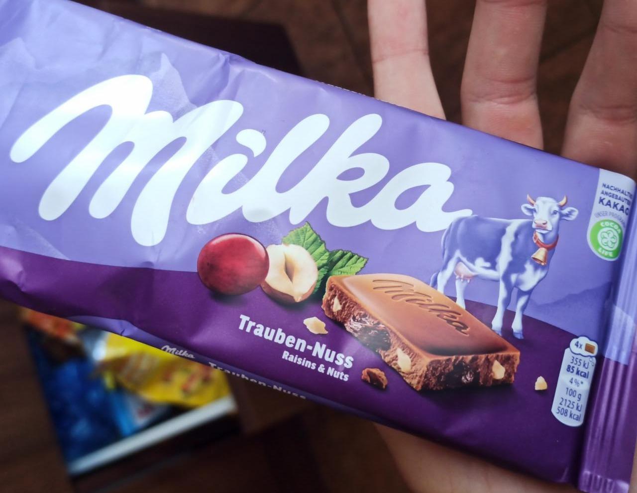 Fotografie - Trauben-Nuss Milka