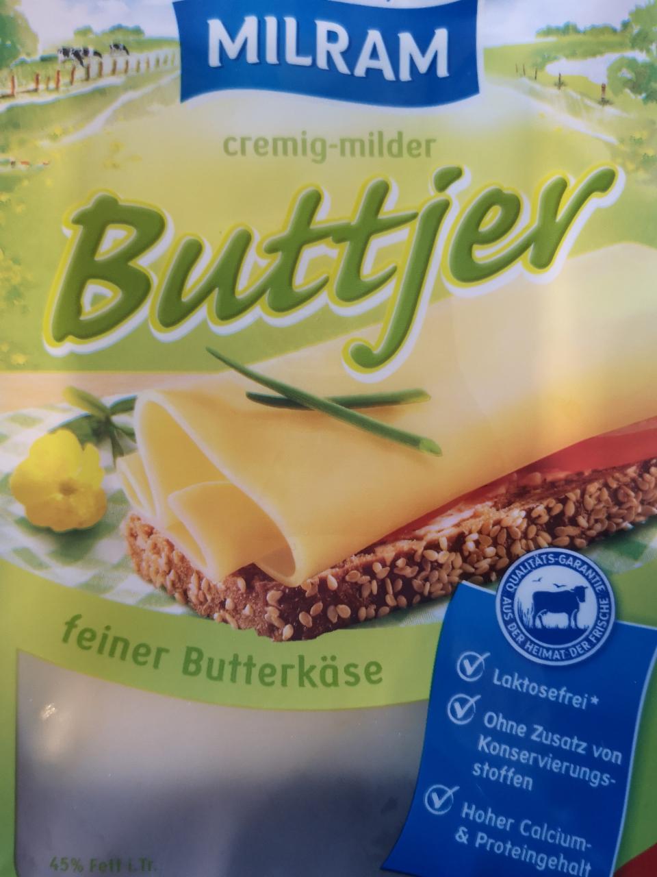 Fotografie - Buttjer feiner Butterkäse Milram