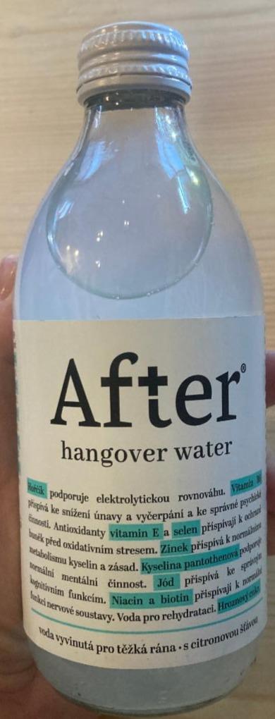 Fotografie - Hangover Water After