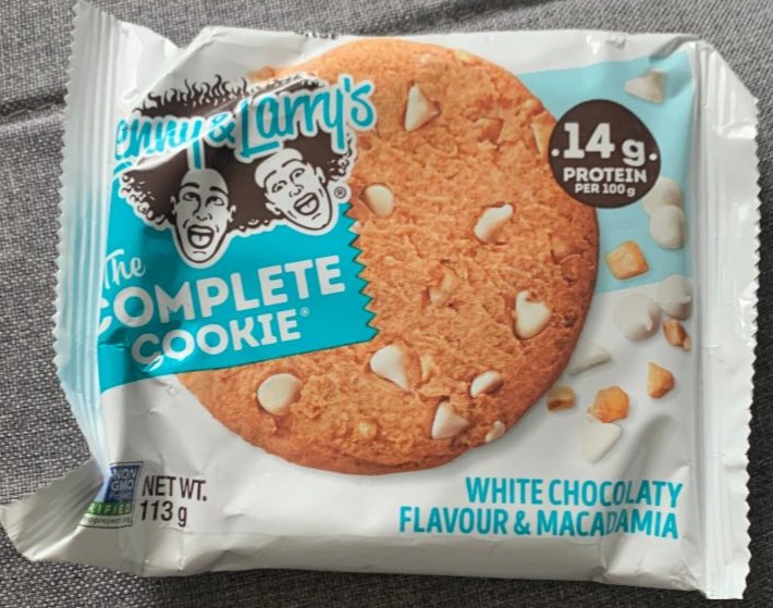 Fotografie - Complete Cookie White Chocolaty & Macadamia 14g protein Lenny&Larry's