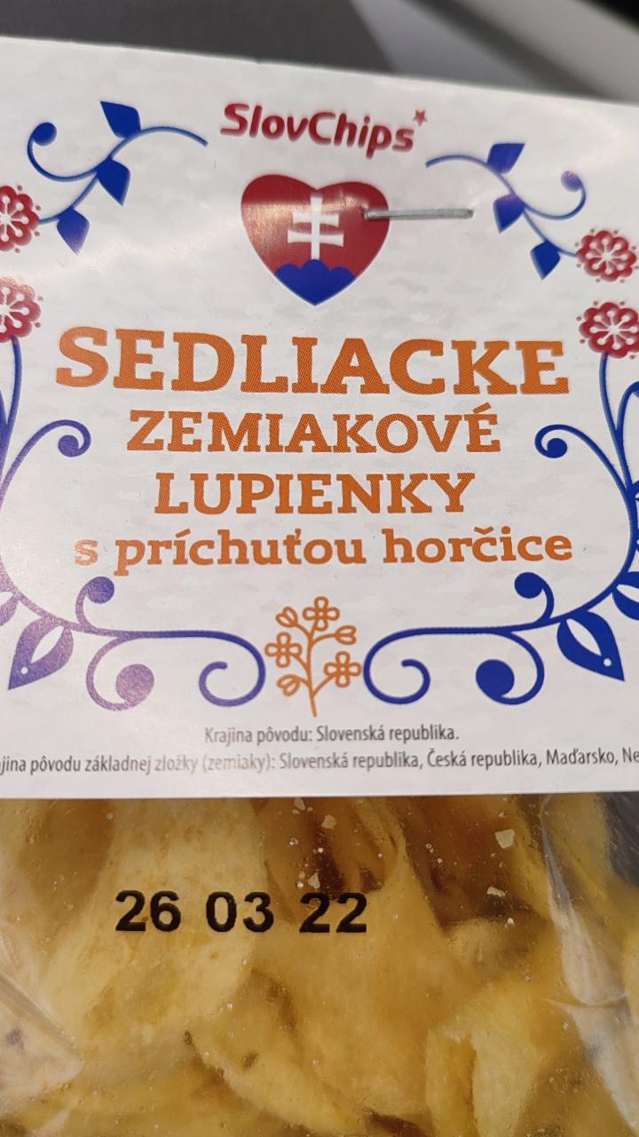 Fotografie - sedliacke zemiakove lupinky hořčice SlovChips