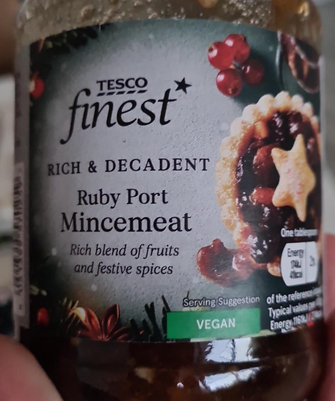 Fotografie - Ruby Port Mincemeat Tesco finest