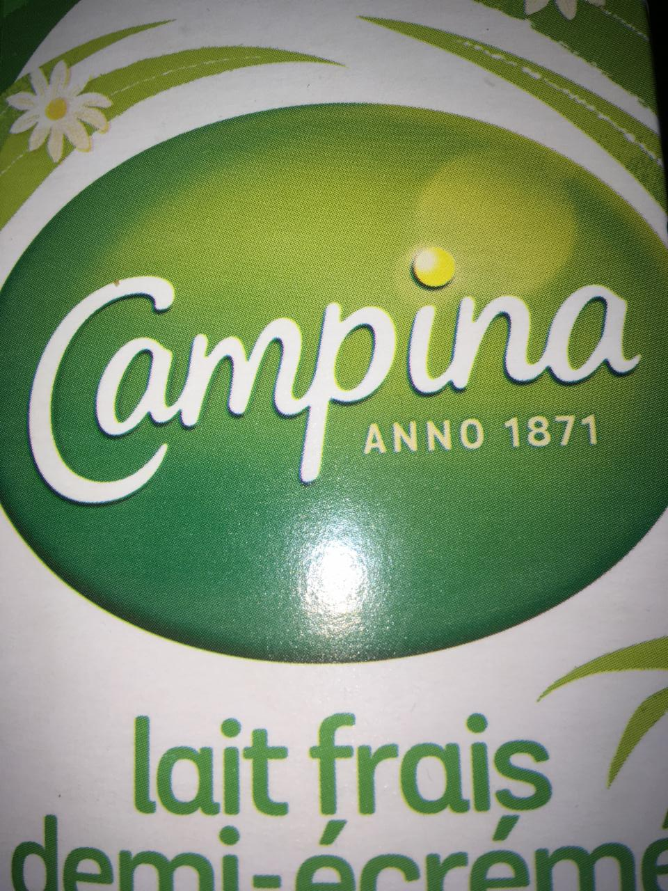 Fotografie - Lait frais demi ecreme Campina