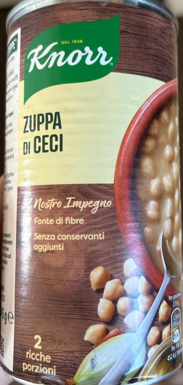 Fotografie - Zuppa di ceci Knorr