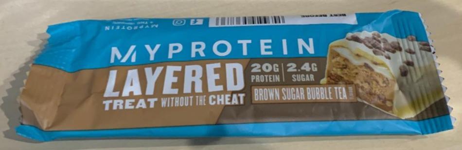 Fotografie - Limited Edition Layered Bar Brown Sugar Bubble Tea Myprotein