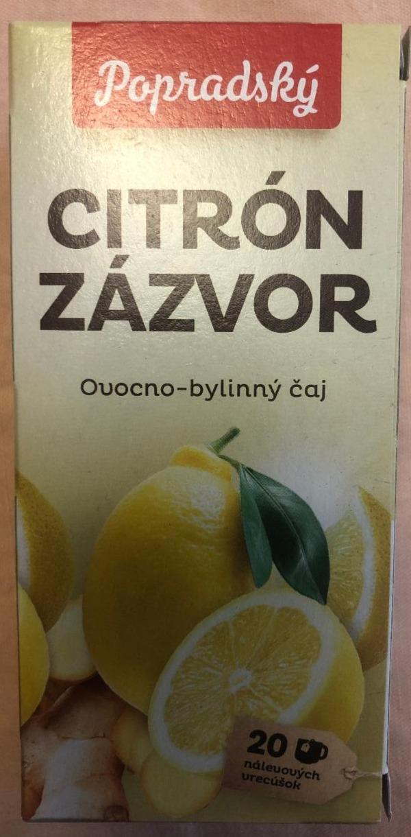 Fotografie - Citrón Zázvor ovocno-bylinný čaj Popradský