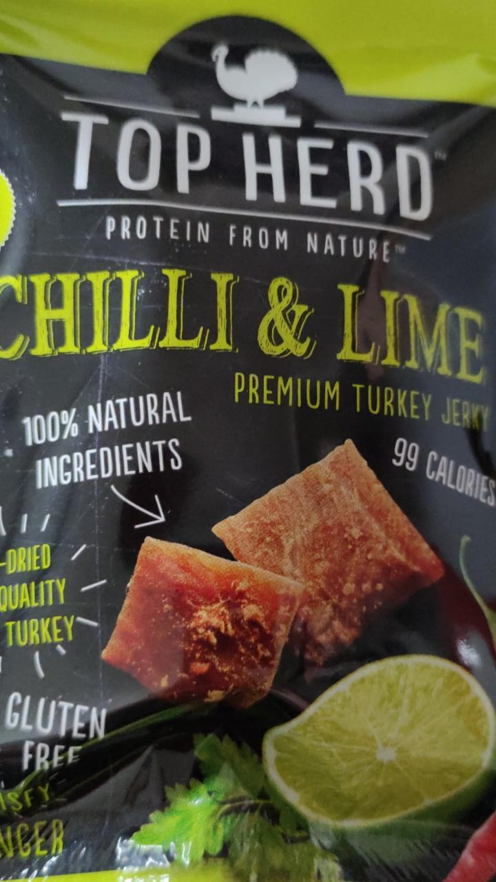 Fotografie - Chilli & Lime Turkey Jerky Top Herd