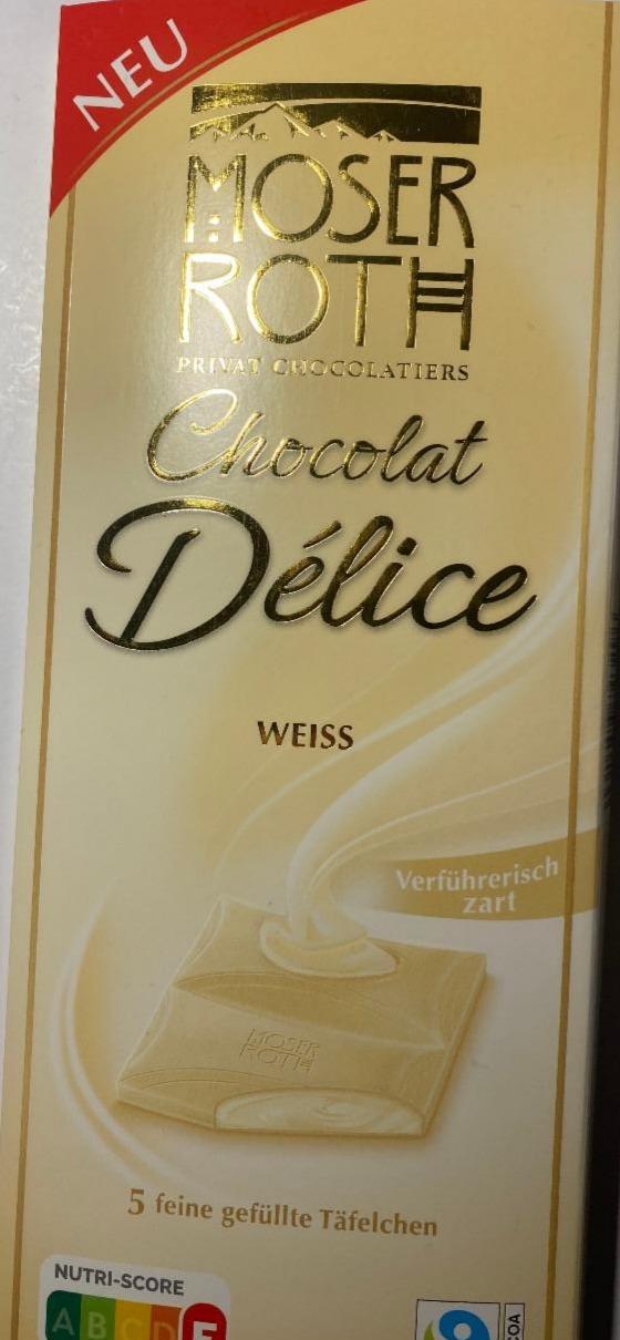 Fotografie - Chocolat Délice Weiss Moser Roth