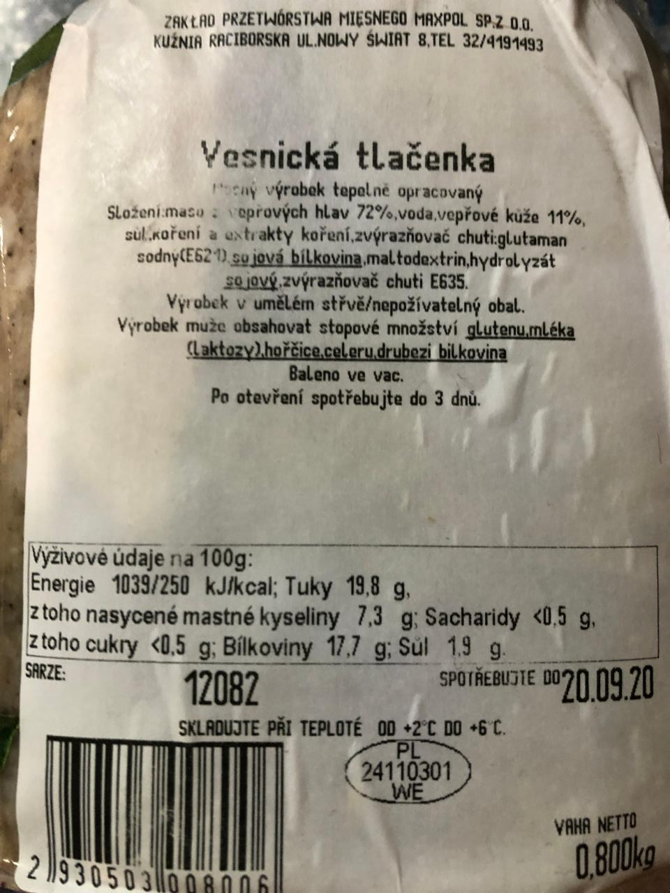 Fotografie - Vesnická tlačenka