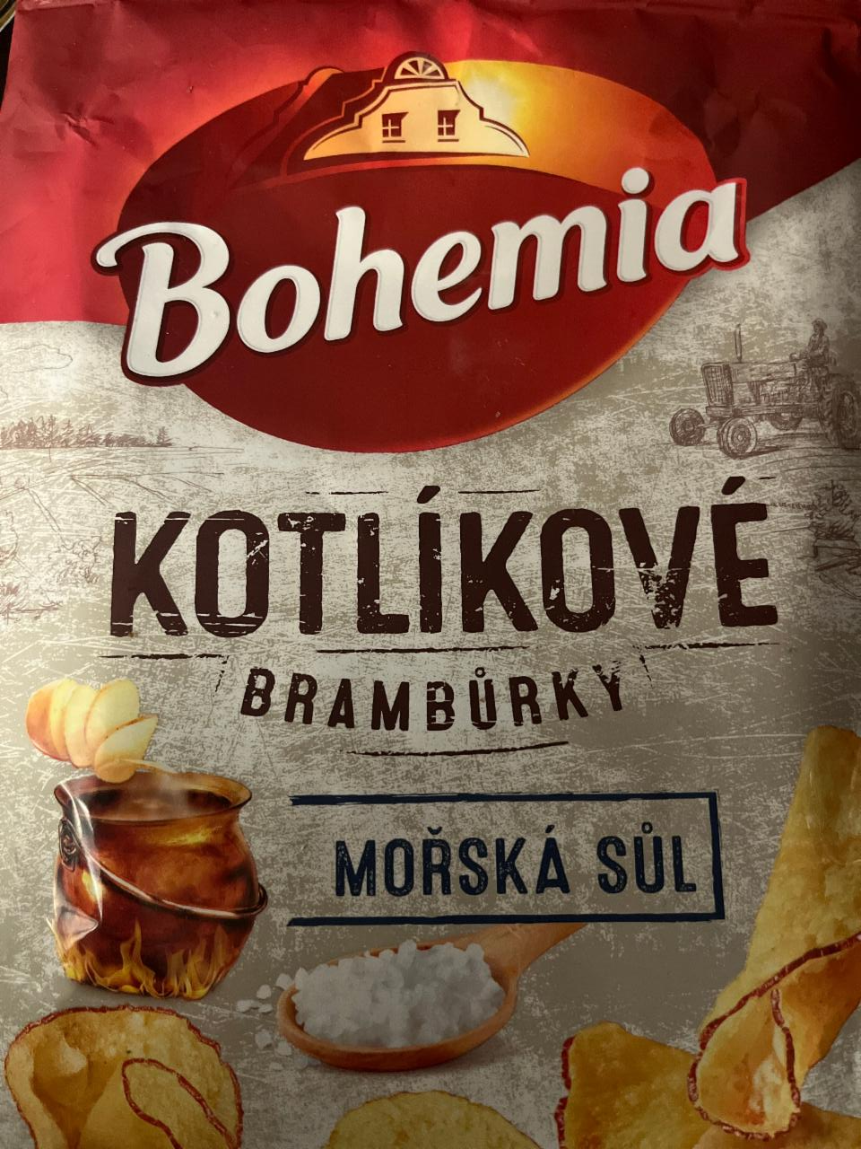 Fotografie - Kotlíkové brambůrky mořská sůl Bohemia