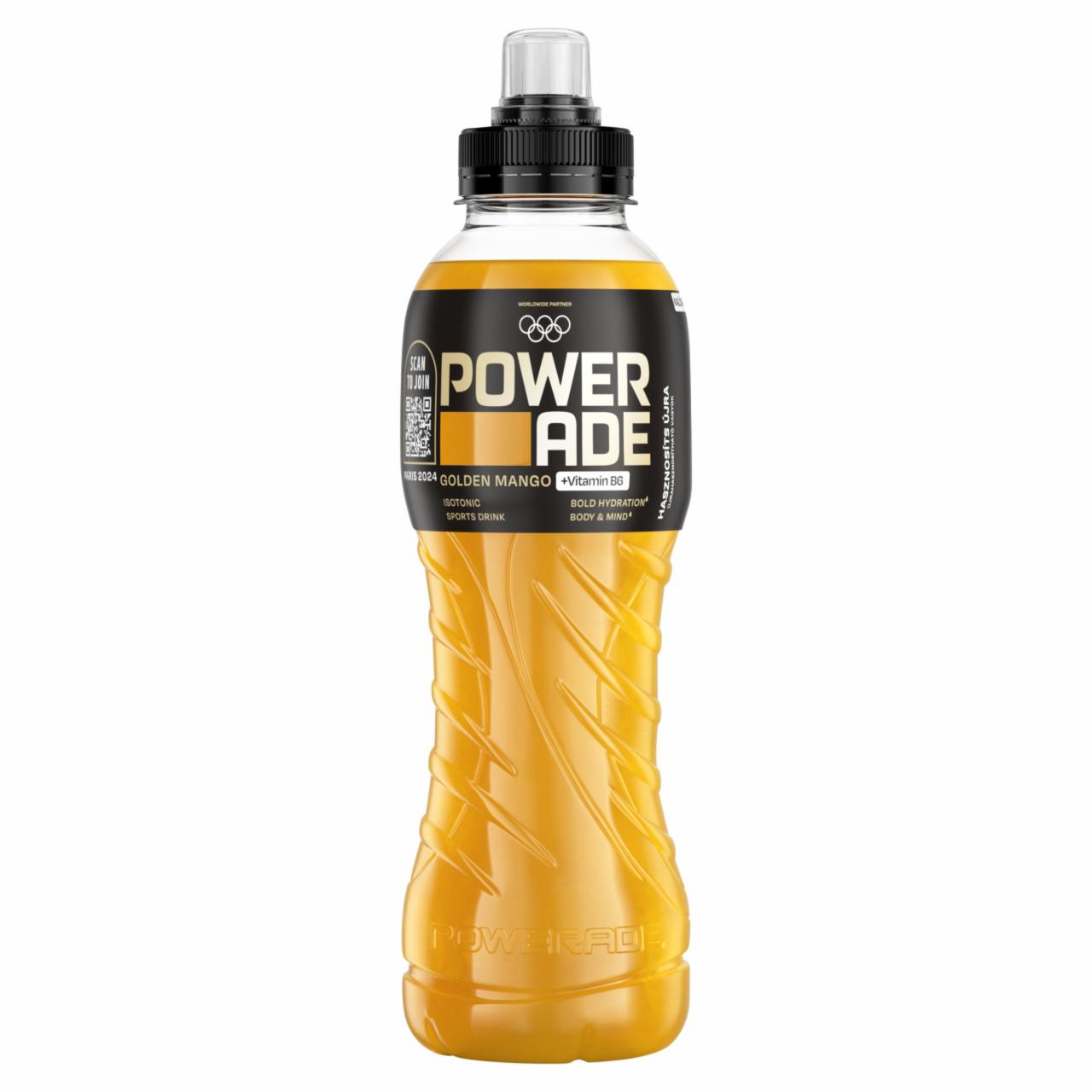 Fotografie - Golden mango isotonic sport drink Powerade