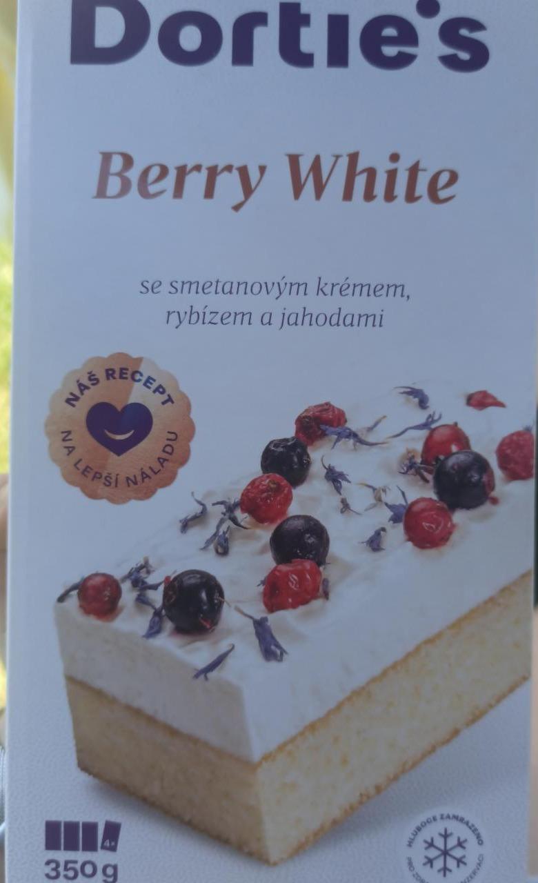 Fotografie - Berry White se smetanovým krémem, rybízem a jahodami Dortie's