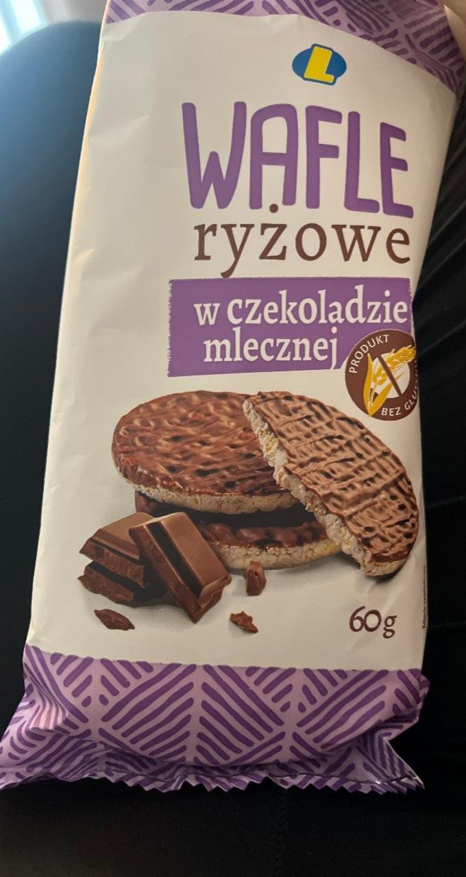 Fotografie - wafle ryzove s čokoládou Lewiatan 60g