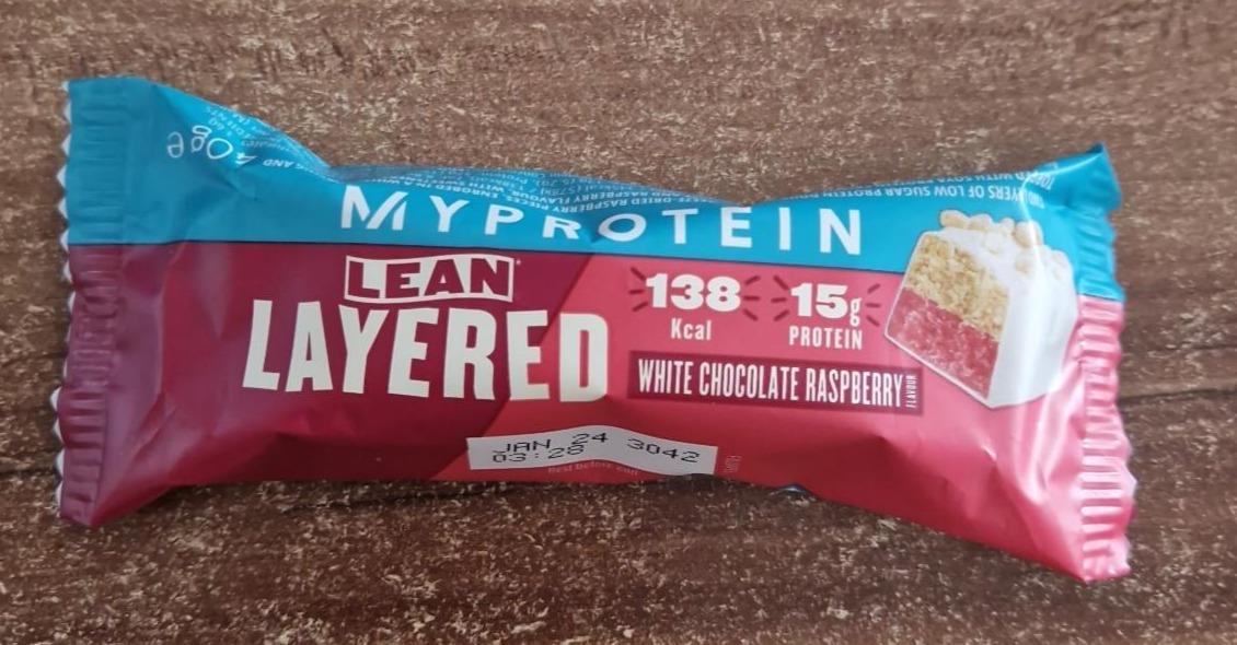 Fotografie - Lean Layered White Chocolate Raspberry MyProtein