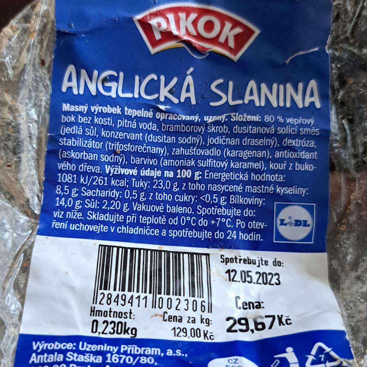 Fotografie - Anglické slanina Pikok