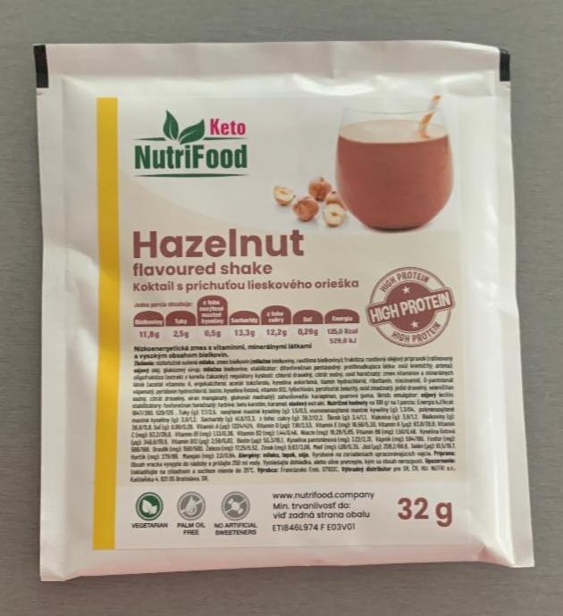 Fotografie - Hazelnut flavoured shake NutriFood