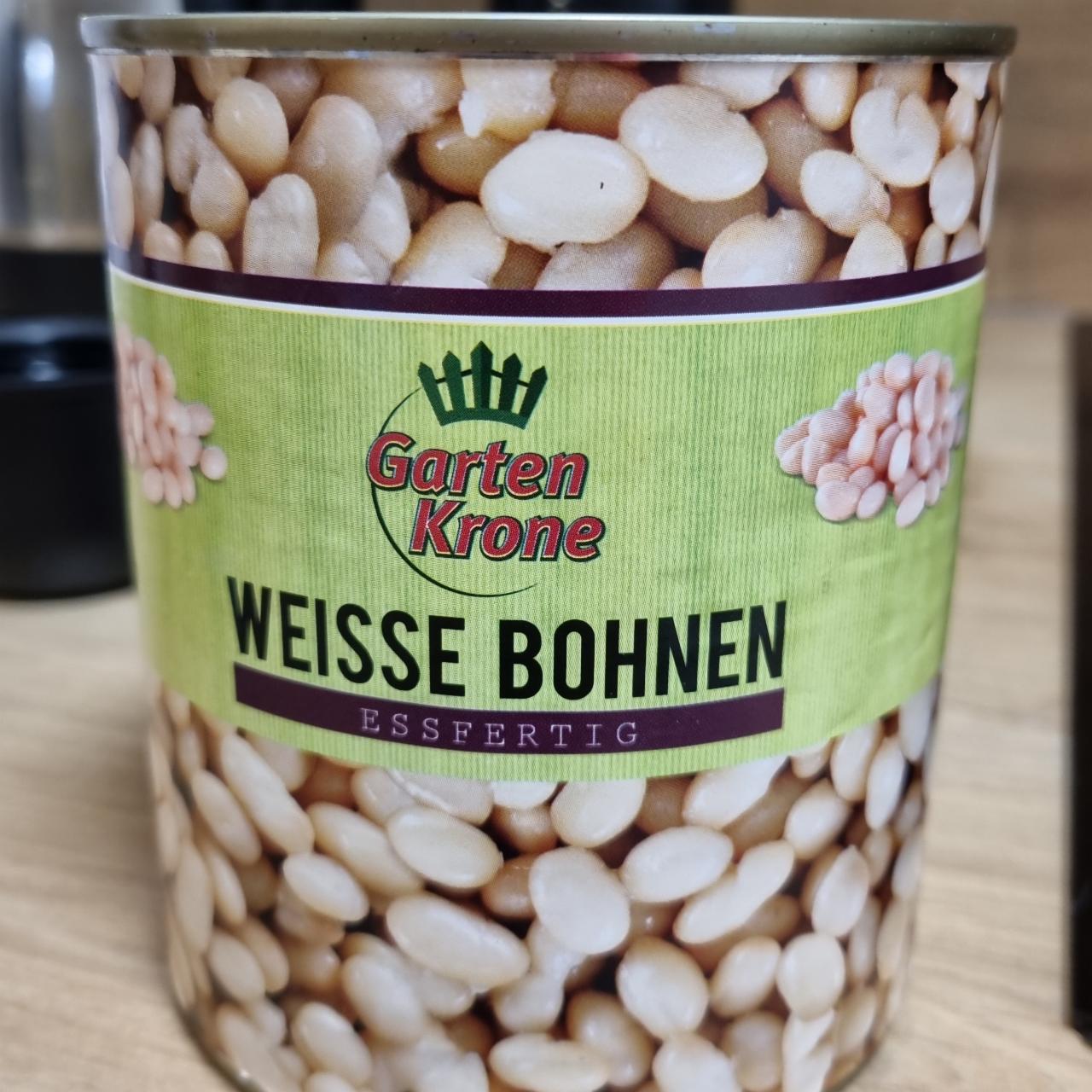 Fotografie - Weisse bohnen Garten Krone