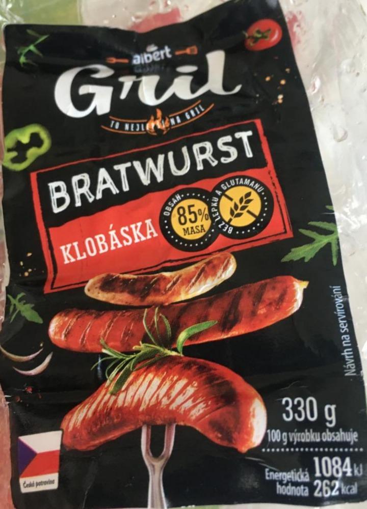 Fotografie - Bratwurst klobáska Gril Albert