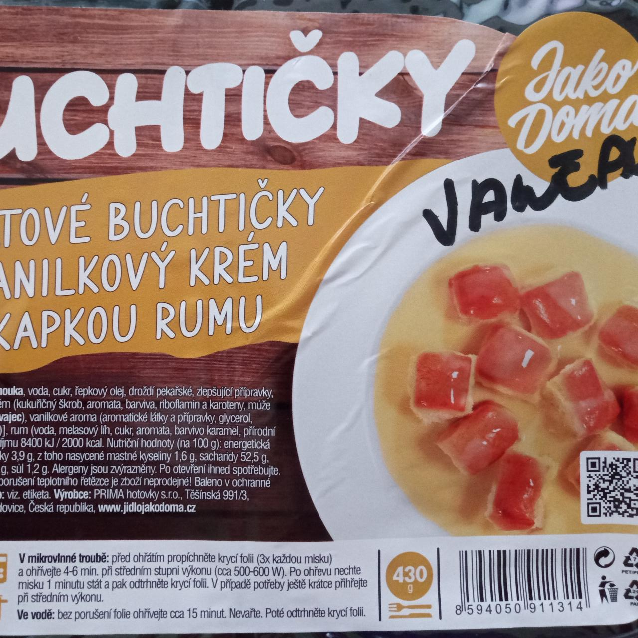 Fotografie - Dukátové buchtičky a vanilkový krém s kapkou rumu Jako Doma