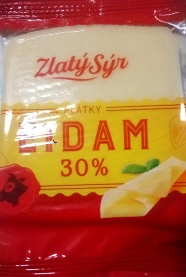 Fotografie - Zlatý sýr Eidam 30 % plátky