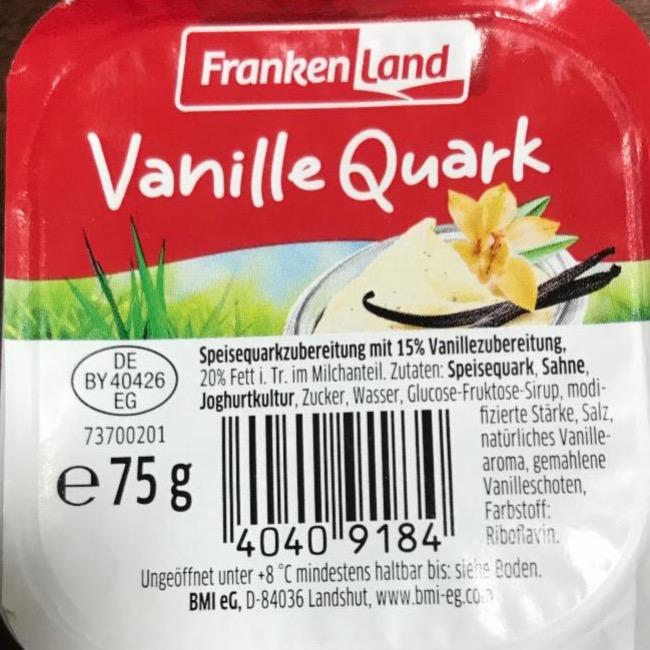 Fotografie - vanille quark Frankenland