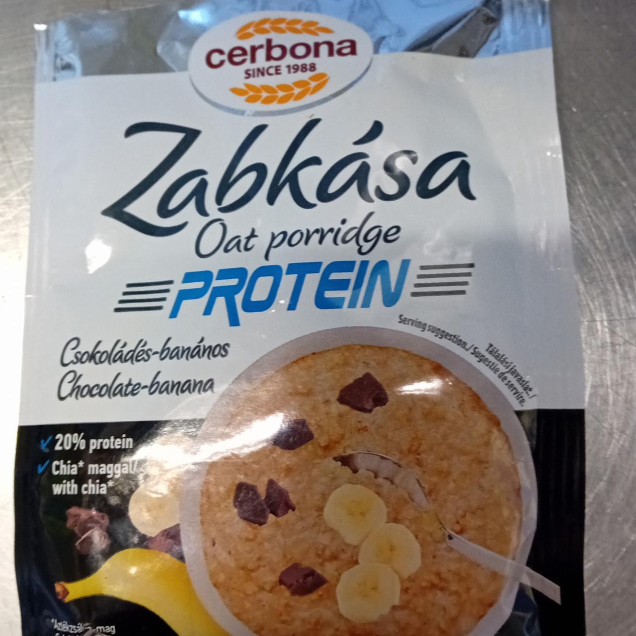 Fotografie - Zabkása Sport Protein csokoládés-banános Cerbona