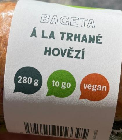 Fotografie - Bageta ála trhané hovězí vegan Country Life