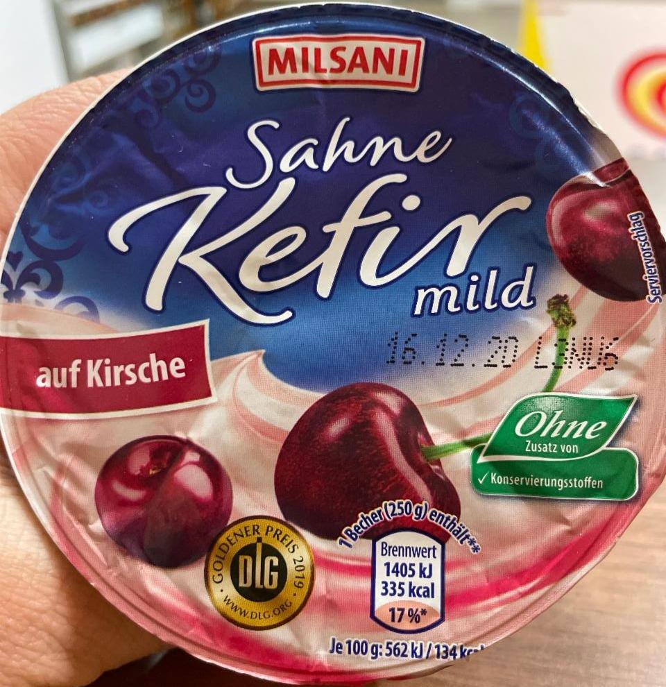 Fotografie - Sahne Kefir mild auf Kirsche Milsani