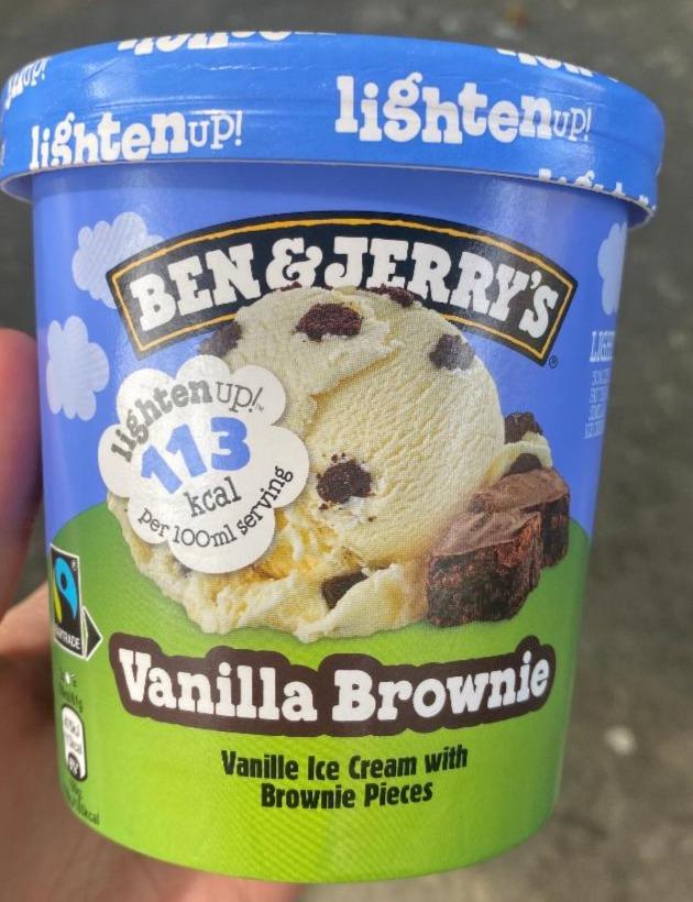 Fotografie - Lighten Up! Vanilla Brownie Ben & Jerry's