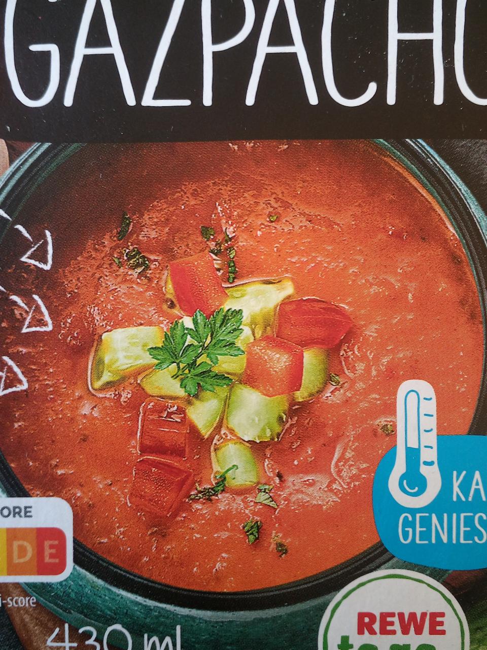 Fotografie - Gazpacho suppe Rewe to go