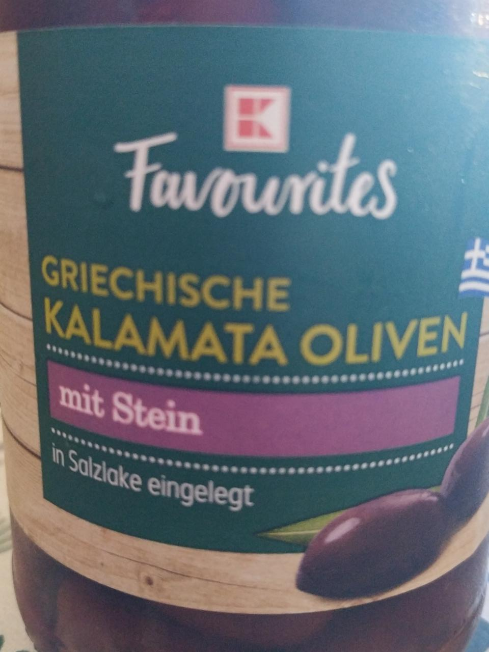 Fotografie - Griechische Kalamata Oliven mit Stein K-Favourites