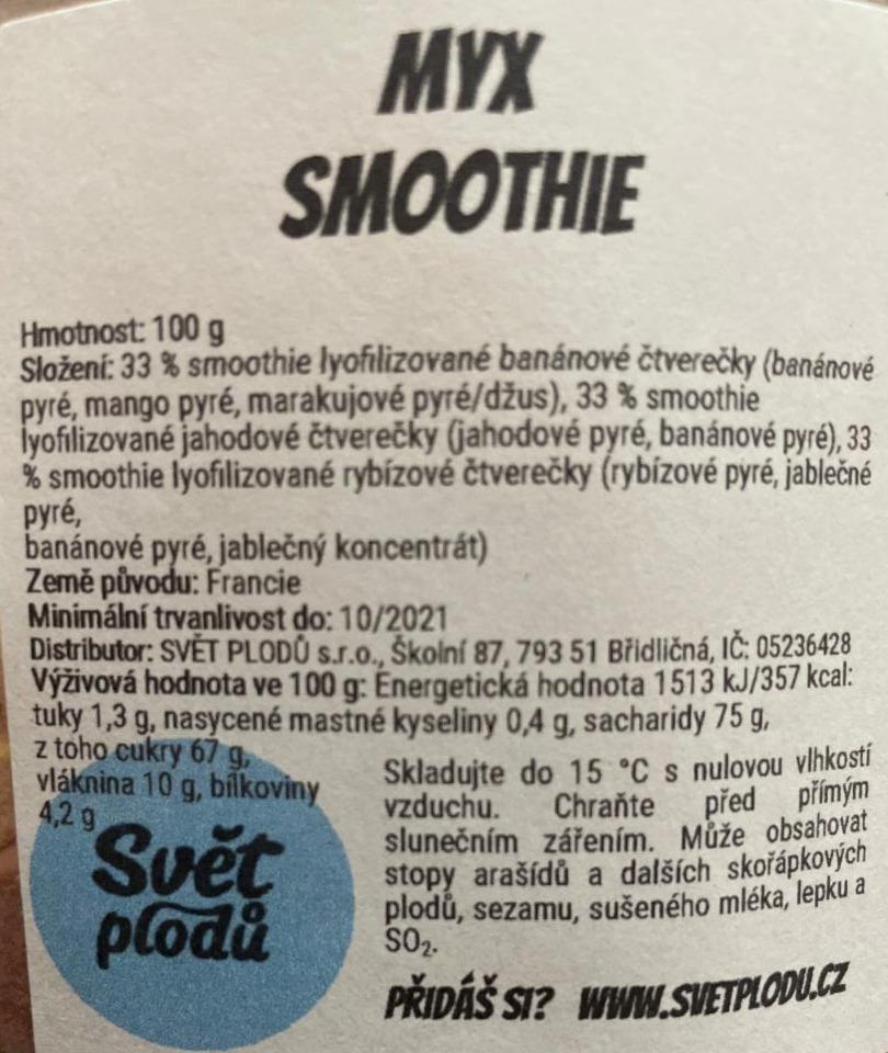 Fotografie - Myx smoothie Svět plodů