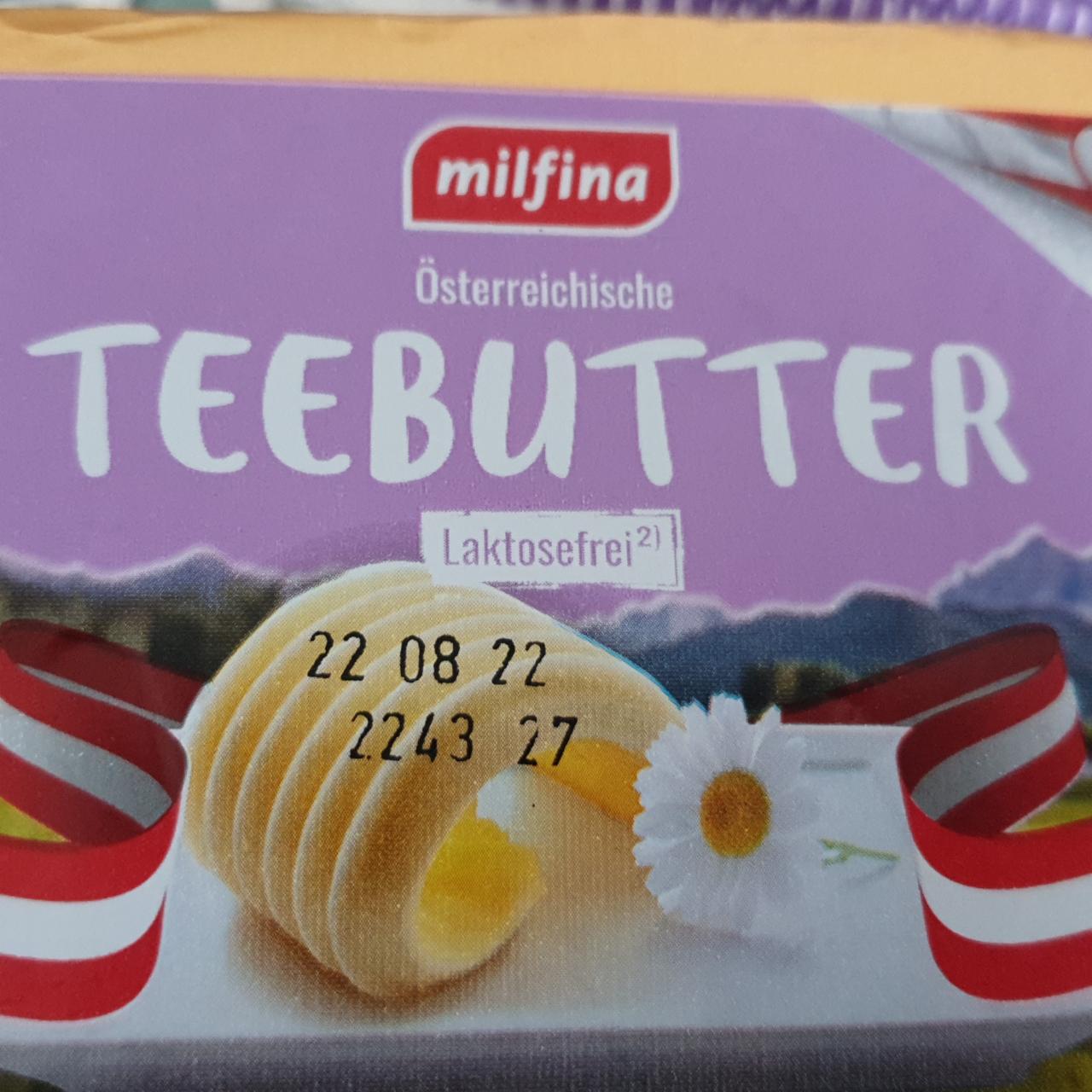 Fotografie - Teebutter Laktosefrei Milfina