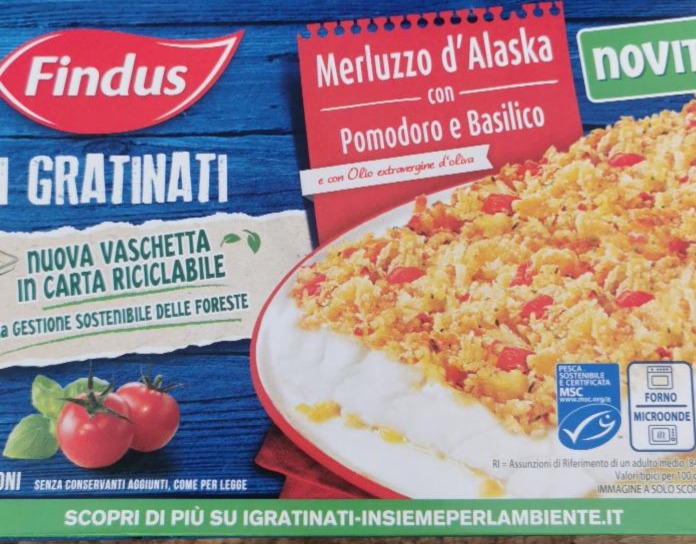 Fotografie - Merluzzo d'Alaska con Pomodoro e Basilico