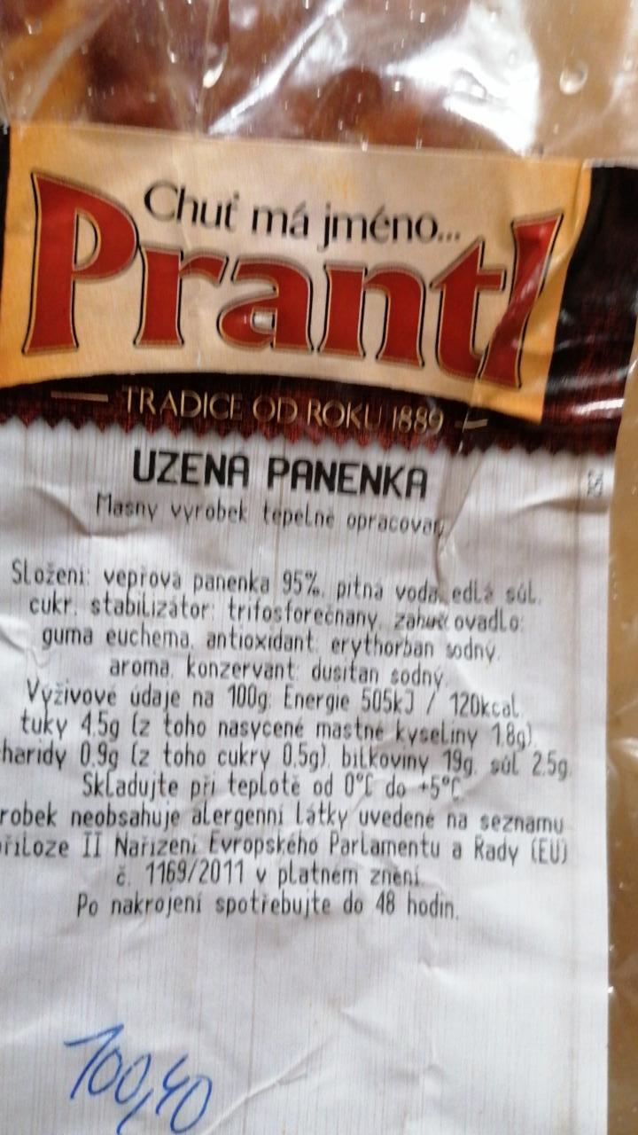 Fotografie - Uzená panenka Prantl