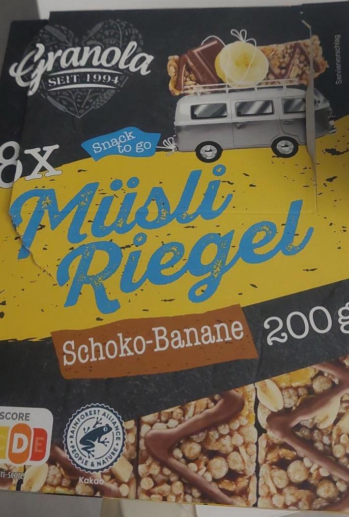 Fotografie - Müsli Riegel Schoko-Banane Penny