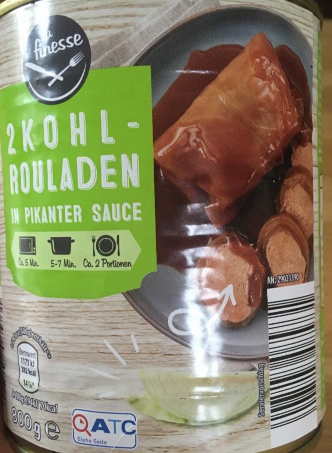 Fotografie - kohlrouladen in pikanter sauce Finesse