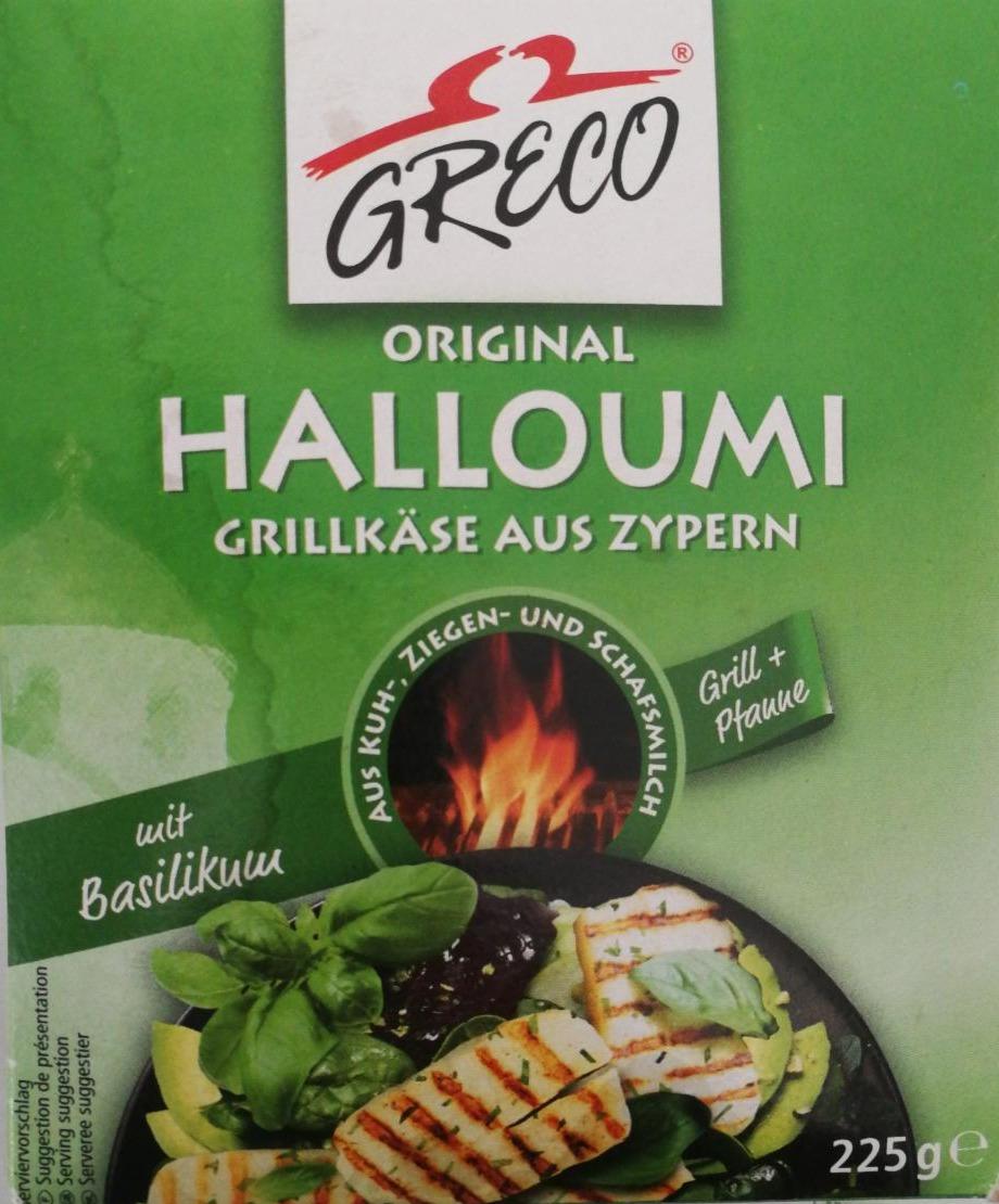 Fotografie - Original Halloumi Grillkäse aus Zypern mit Basilikum Greco