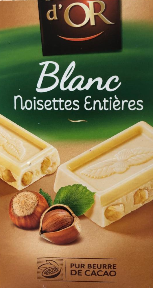 Fotografie - Blanc noisettes entiéres Tablette d´Or