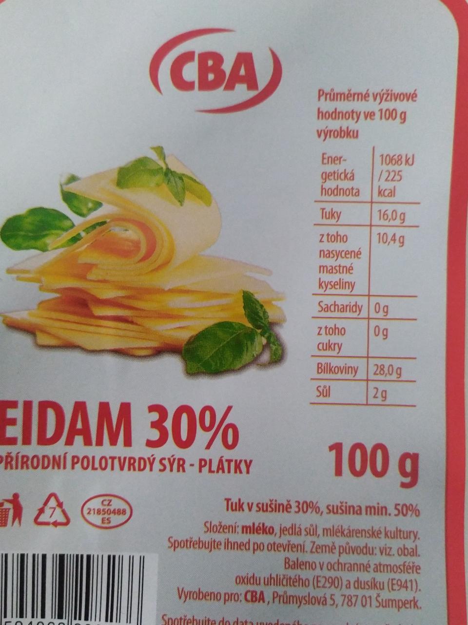 Fotografie - Eidam 30% plátky CBA